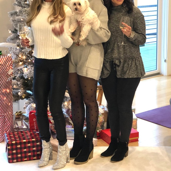 Steve Madden Sasa Rhinestone Silver Crystal Sparkly Heel Ankle Booties Boots 7 - Picture 8 of 9